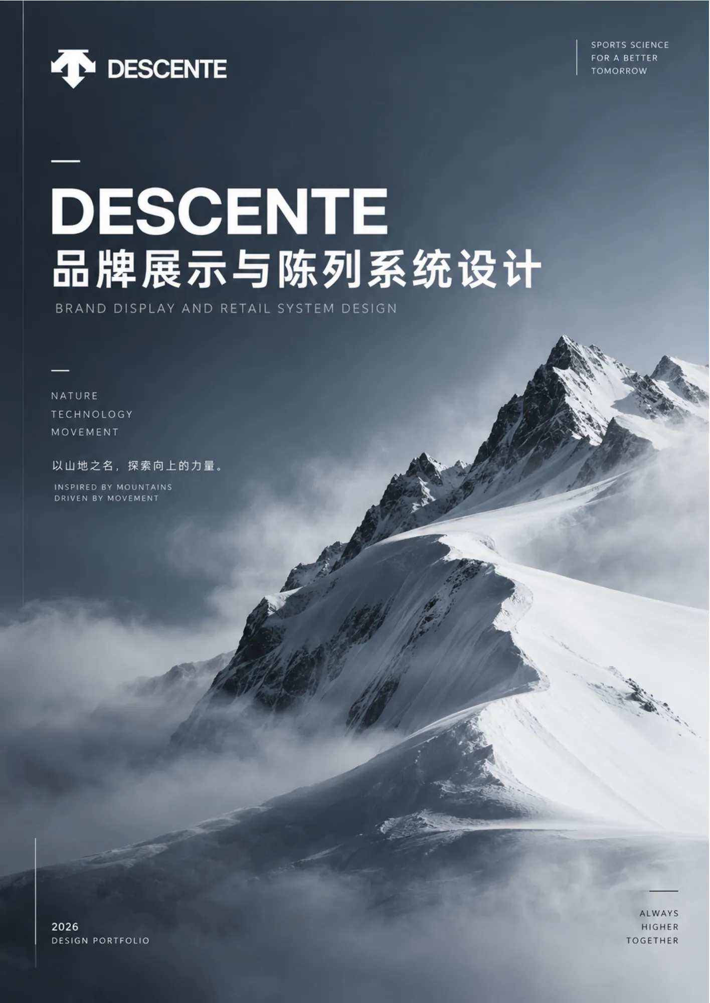 DESCENTE 品牌展示与陈列系统设计作品册封面